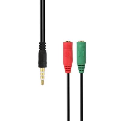 Adaptador Aisens A128-0354/ Jack 3.5 Macho - 2x Jack 3.5