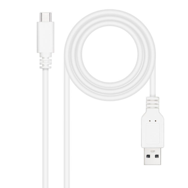 Nanocable cable usb 2.0 3a usb-c-m/m 2m blanco