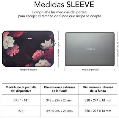 Funda Subblim Trendy Sleeve Neo Flowers para Portátiles hasta