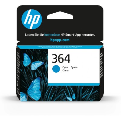 HP 364 Cian CB318EE - Cartucho de Tinta Original