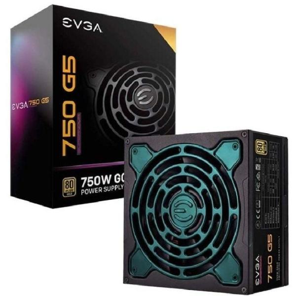 Fuente de Alimentación EVGA 750 G5/ 750W/ Ventilador 14cm/ 80 Plus Gold