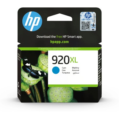 HP 920XL Alta Capacidad Cian CD972AE - Cartucho de Tinta