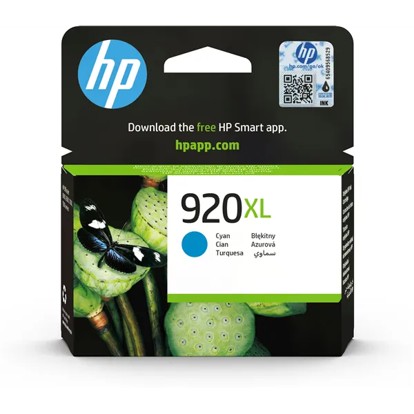 HP 920XL Alta Capacidad Cian CD972AE - Cartucho de Tinta Original