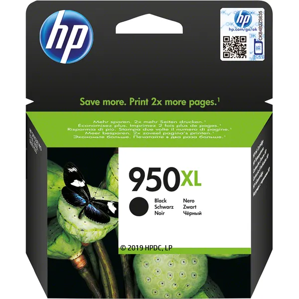 HP 950XL Alta Capacidad Negro CN045AE - Cartucho de Tinta Original