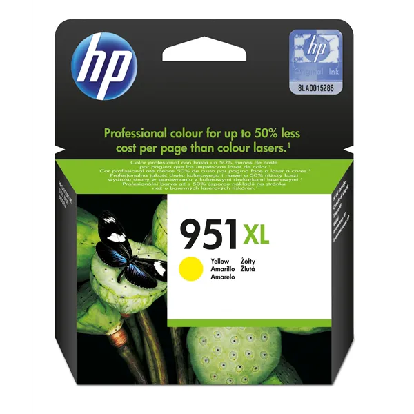 HP 951XL Alta Capacidad Amarillo CN048AE - Cartucho de Tinta Original