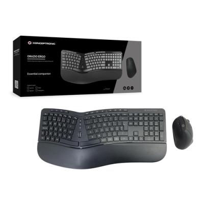 Pack Teclado Y Mouse Wireless Ergonomico Conceptronic Orazio02