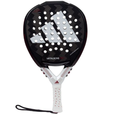 Pala de Pádel Adidas Metalbone HRD+ 2024/ Negra y Blanca (Ale