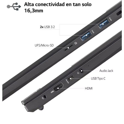 Portátil LG Ultra 16UD70R-G.AX56B Ryzen 5 7530U/ 16GB/ 512GB