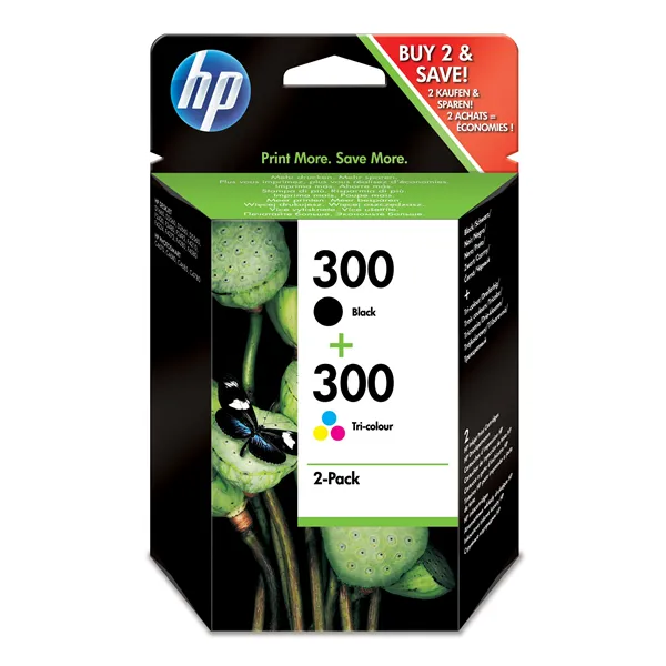 HP 300 Multipack Negro Tricolor CN637EE - Cartuchos de Tinta Originales