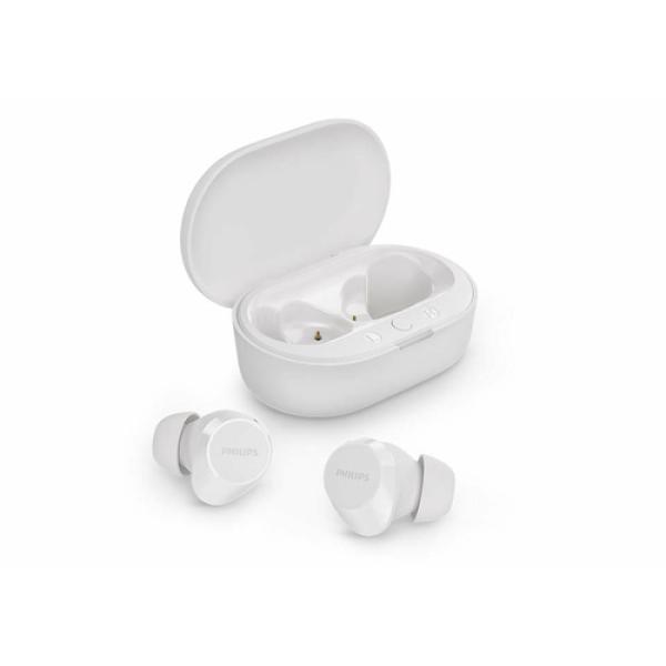 Auriculares Bluetooth Philips TAT1209 con estuche de carga/ Autonomía 6h/ Blancos