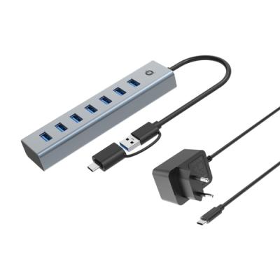 Hub Usb 3.0 Conceptronic Hubbies21gp 7 Puertos Usb-c A 7xusb-a