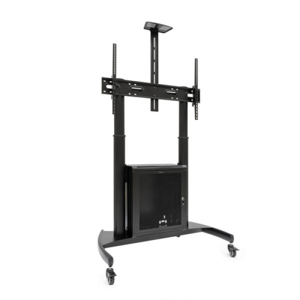 Soporte de Suelo Inclinable con Ruedas TooQ Narnia FS20500M-B para TV de 60-100'/ hasta 100kg