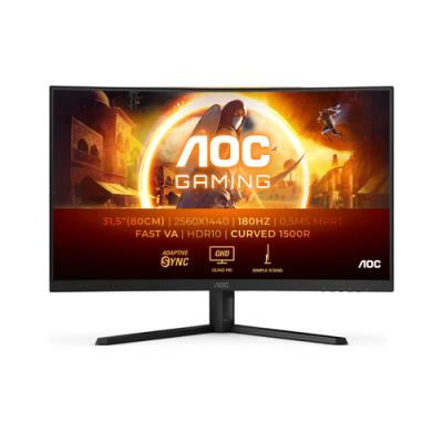 Monitor Gaming Curvo AOC CQ32G4VE 31.5'/ QHD/ 0.5ms/ 180Hz/ VA/