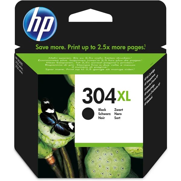 HP 304XL Alta Capacidad Negro N9K08AE - Cartucho de Tinta Original