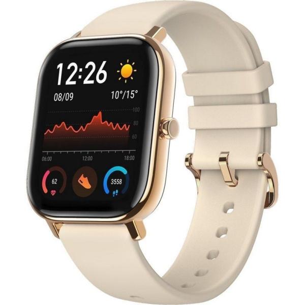 Smartwatch Huami Amazfit GTS/ Notificaciones/ Frecuencia Cardíaca/ GPS/ Oro Desierto