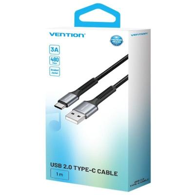 Cable USB Tipo-C Vention H13BF/ USB Macho - USB Tipo-C Macho/