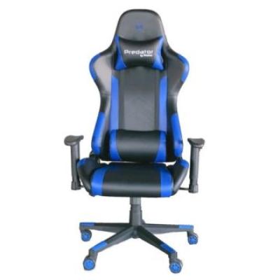 Silla Gamer Prixton Predator 10 Negra/azul Pvc Diseño