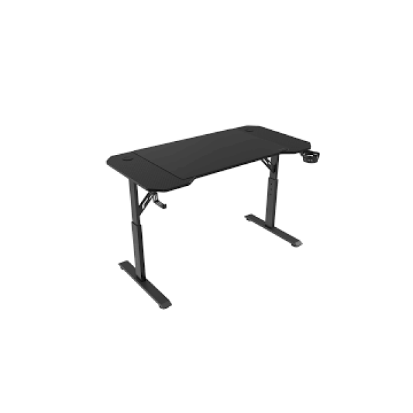 Mesa Mars Gaming Mgd Ergo 120 Regulable En Altura Tablero Negro 120x60 Chasis De Acero Alf. Xxl