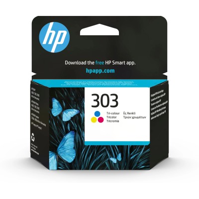 HP 303 Tricolor T6N01AE - Cartucho de Tinta Original