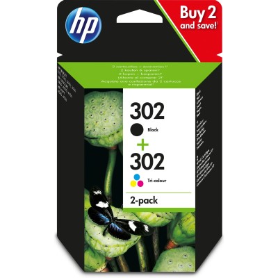 HP 302 Multipack Negro Tricolor X4D37AE - Cartuchos de Tinta