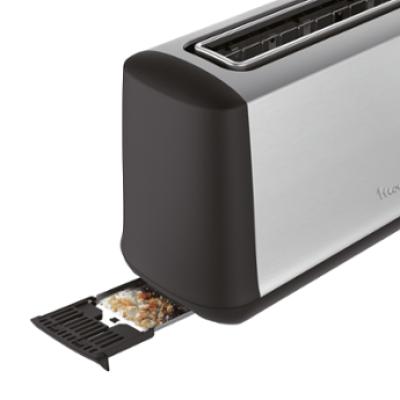 Tostadora Moulinex Ls340811 De 1 Ranura 1000w Larga Acero