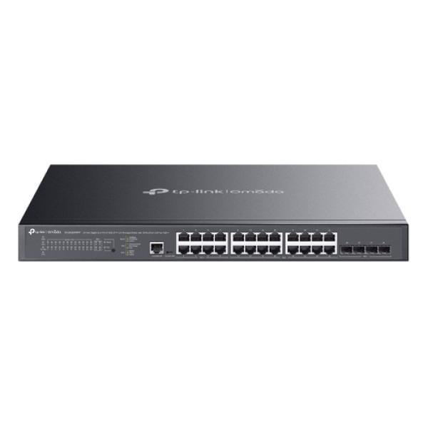 Switch Semigestionable Jetstream Tp-link Sg3428xmpp L2+28p 8xpoe++ Gb 90w 16xpoe+ Gb 30w 4xsfp+ 10g Carcasa Metalica Rack