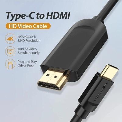 Cable Conversor HDMI 1.4 4K Vention CGUBF/ USB Tipo-C Macho -