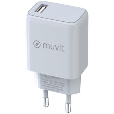 Cargador de Pared Muvit For Change MCACC0002/ 1xUSB/ 15W