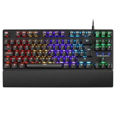 Teclado Mecanico Compacto Tkl Mars Gaming Mkxtkl Frances Switch