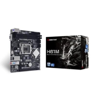 Pb Biostar H61mhv3 Skt 1155 M-atx Vga / Hdmi Ddr3 1600mhz "caja