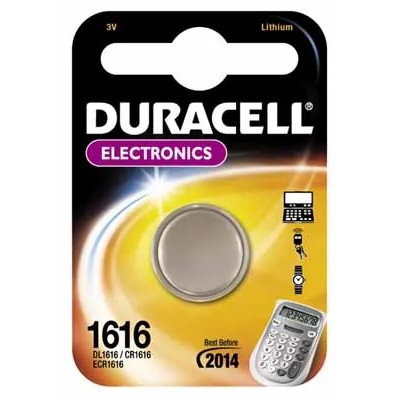 Pila de Botón Duracell CR1616/ 3V