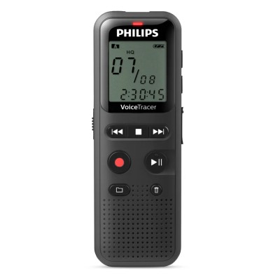 Grabadora de Voz Philips VoiceTracer DVT1160/ 8kHz/ Negro