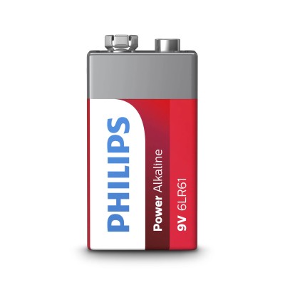 Pila Alcalina Philips 6LR61P1B/10/ 9V