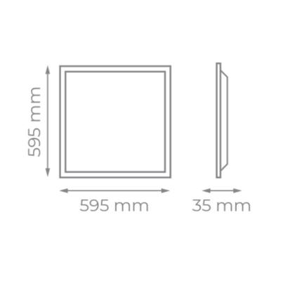 Panel LED Iglux PPRO-604801-NB V2/ 595X595mm/ Potencia 48W/