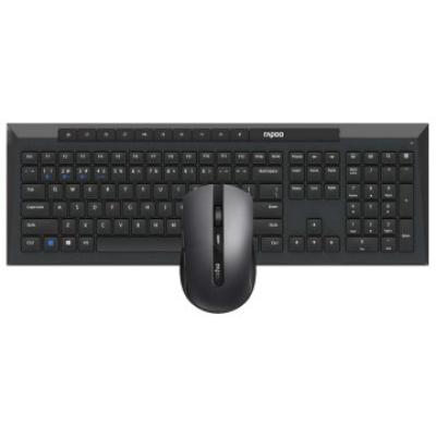 Pack Teclado Y Mouse Rapoo Wireless Y Bluetooth 9010m 2,4ghz Bt