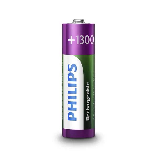 Pack de 4 Pilas AA Philips R6B4A130/10/ 1.2V/ Recargables