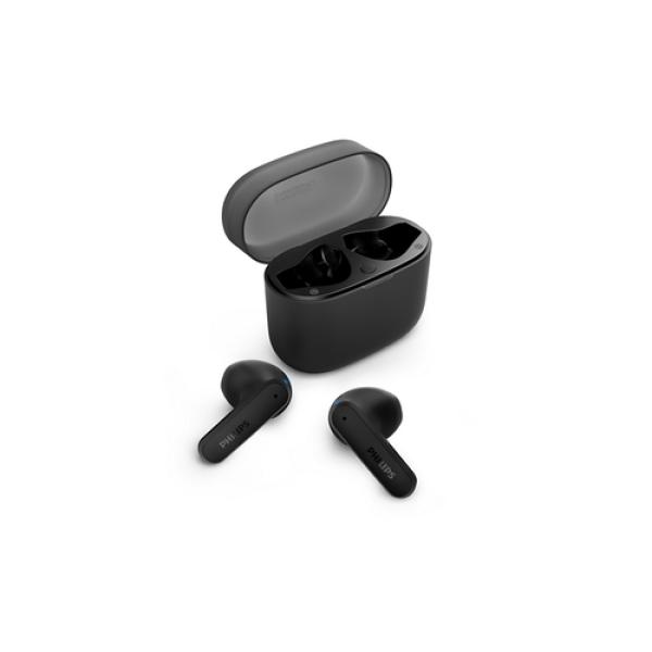 Auriculares Bluetooth Philips TAT2139BK con estuche de carga/ Autonomía 7h/ Negros