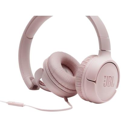 Auriculares JBL Tune 500/ con Micrófono/ Jack 3.5/ Rosas