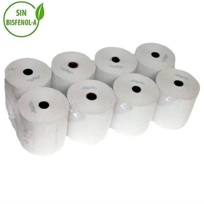 Rollo Papel Térmico 80x80x12 8U/ 80x80x12/ 8 unidades