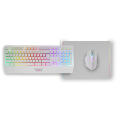 Pack Teclado Mouse Y Alfombrilla Mars Gaming Mcp124wfr Frances