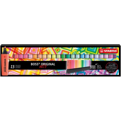 Peana de Marcadores Fluorescentes Stabilo Boss Original/ 23