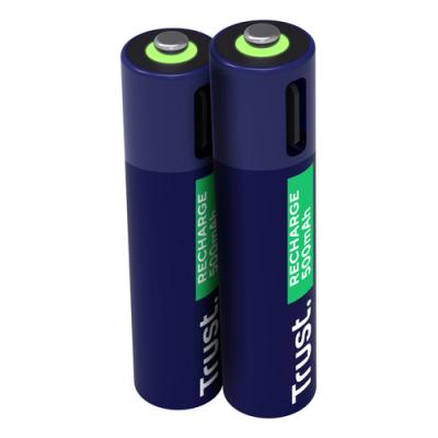 Pila Recargable Trust Usb-c Aaa 500 Mah Pack De 2 Unidades 25585