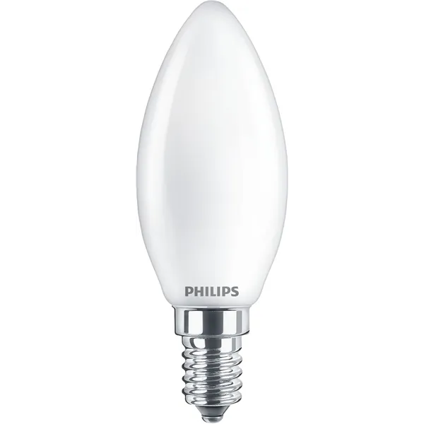 Bombilla Led Philips LED Classic/ Casquillo E14/ 4.3W/ 470 Lúmenes/ 2700K/ Pack de 2 Uds