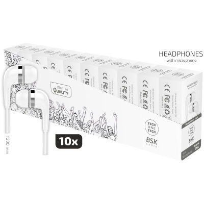 Pack 10 Auriculares Intrauditivos Tech One TEC2955/ con