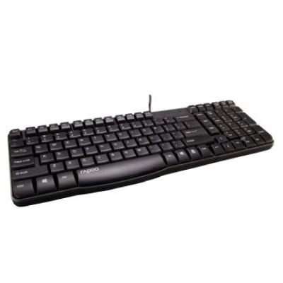 Teclado Rapoo Usb N2400 Portugues Resistente A Salpicaduras