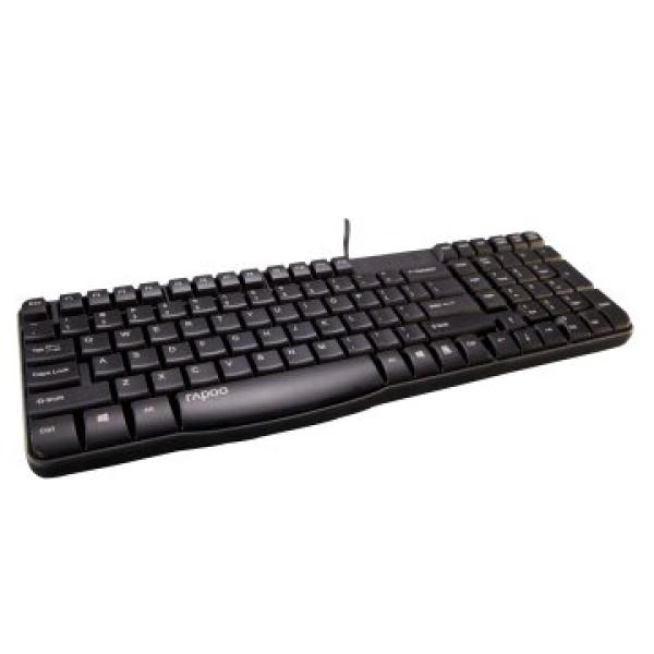 Teclado Rapoo Usb N2400 Portugues Resistente A Salpicaduras Membrana Sellada