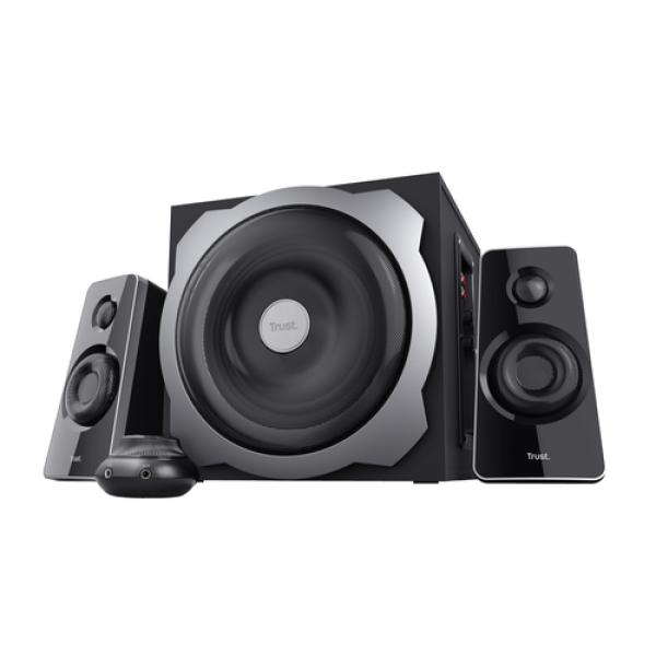 Altavoces 2.1 Trust Tytan Subwoofer De Madera, Mando A Distancia Potencia Salida 60w Rms Negro