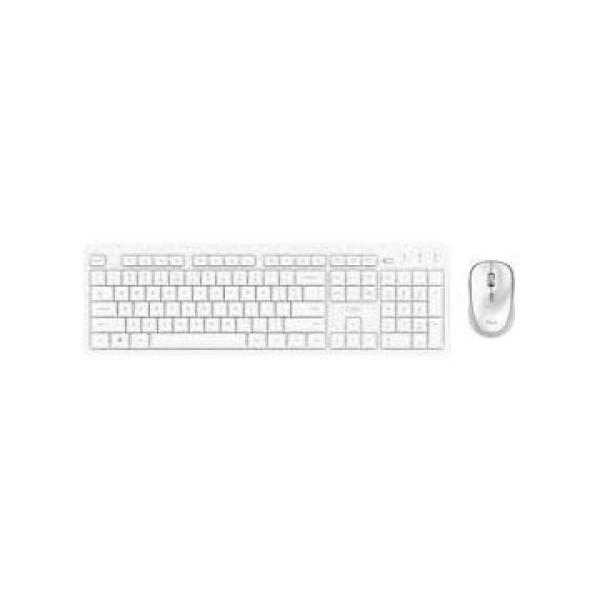 Pack Teclado Y Mouse Wireless Trust Ody Ii Silencioso Blanco 25467