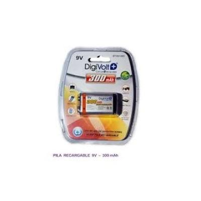 Pila Recargable 9v Lr61 1u Digivolt Bt9v-300 Ni-mh 300mah 9v