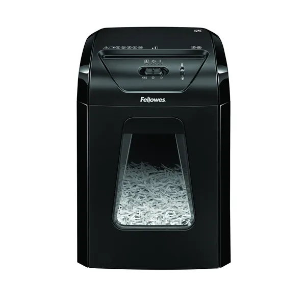 Destructora Fellowes 12C/ Corte en Partículas de 4 x 40mm/ Negra